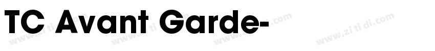 TC Avant Garde字体转换
